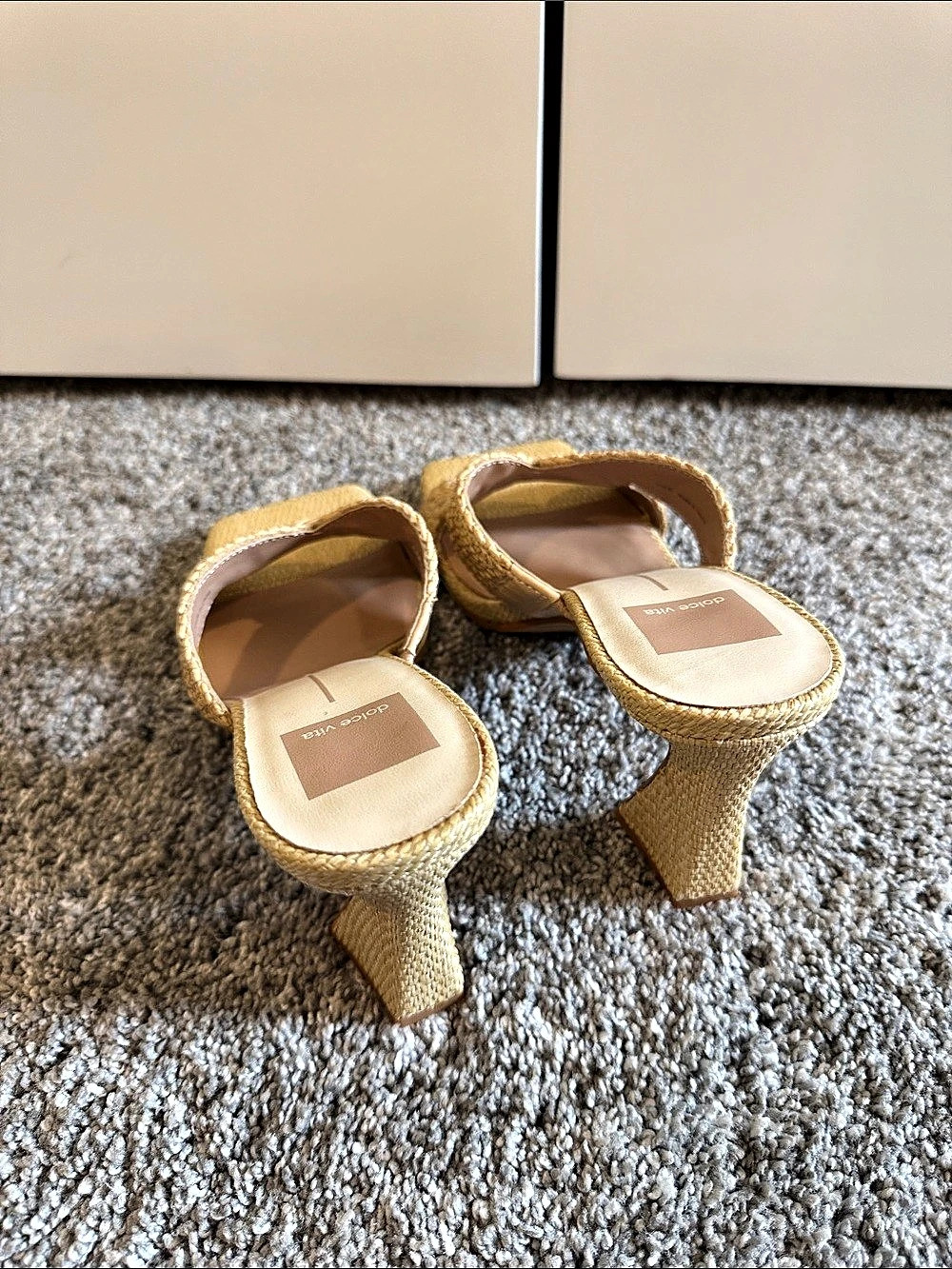 dolce vita Paily Braided Slide Sandal Heels Tan US 8 - Picture 5 of 9